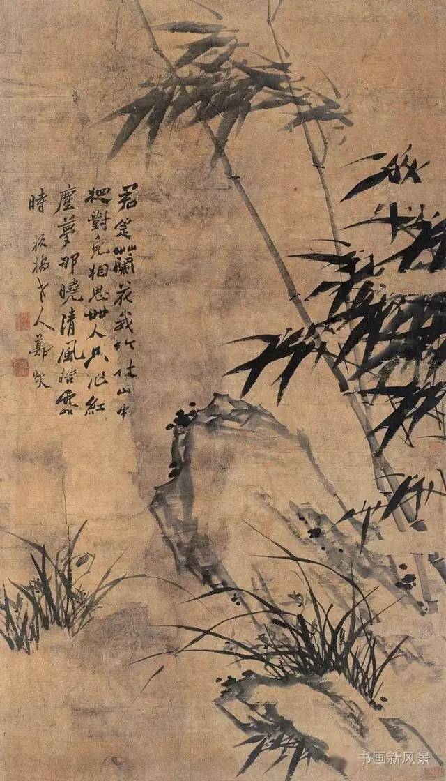 郑板桥的兰竹图，真气、真趣、真意！_兰竹石