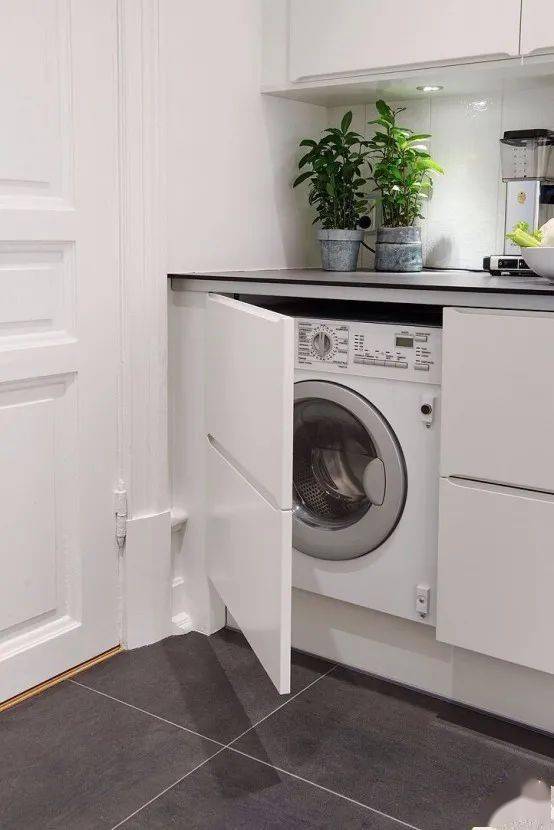 洗衣机隐藏壁柜效果图图片