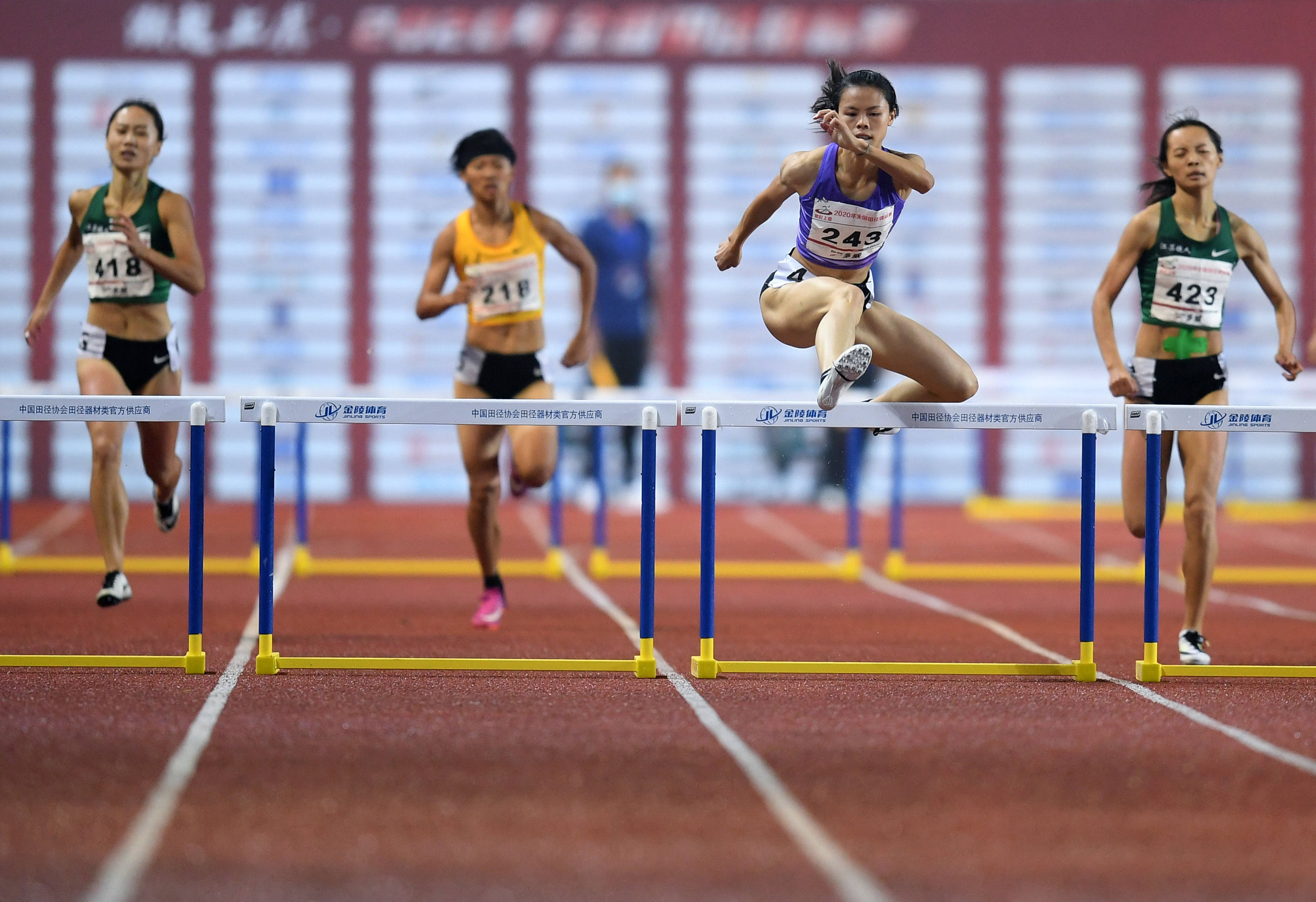 田径全国锦标赛女子400米栏决赛赛况