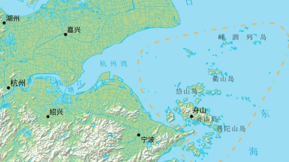 浙江省舟山市地理位置图片