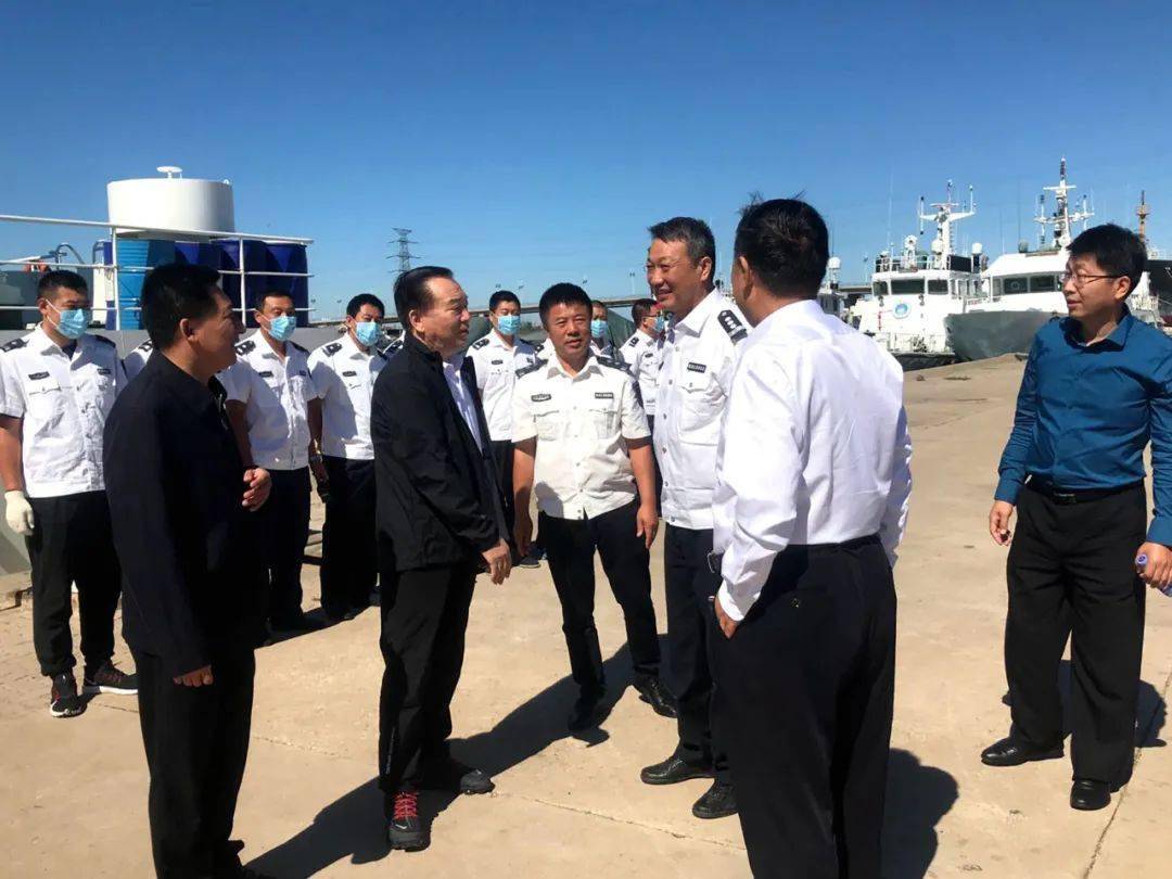 郑汉军副主任对我市贯彻落实渔业法情况进行专项调研