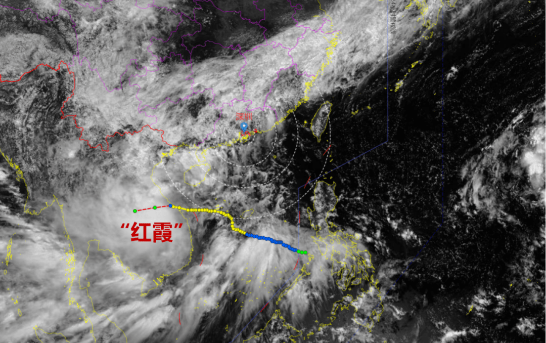 11号台风红霞已登陆深圳未来几天