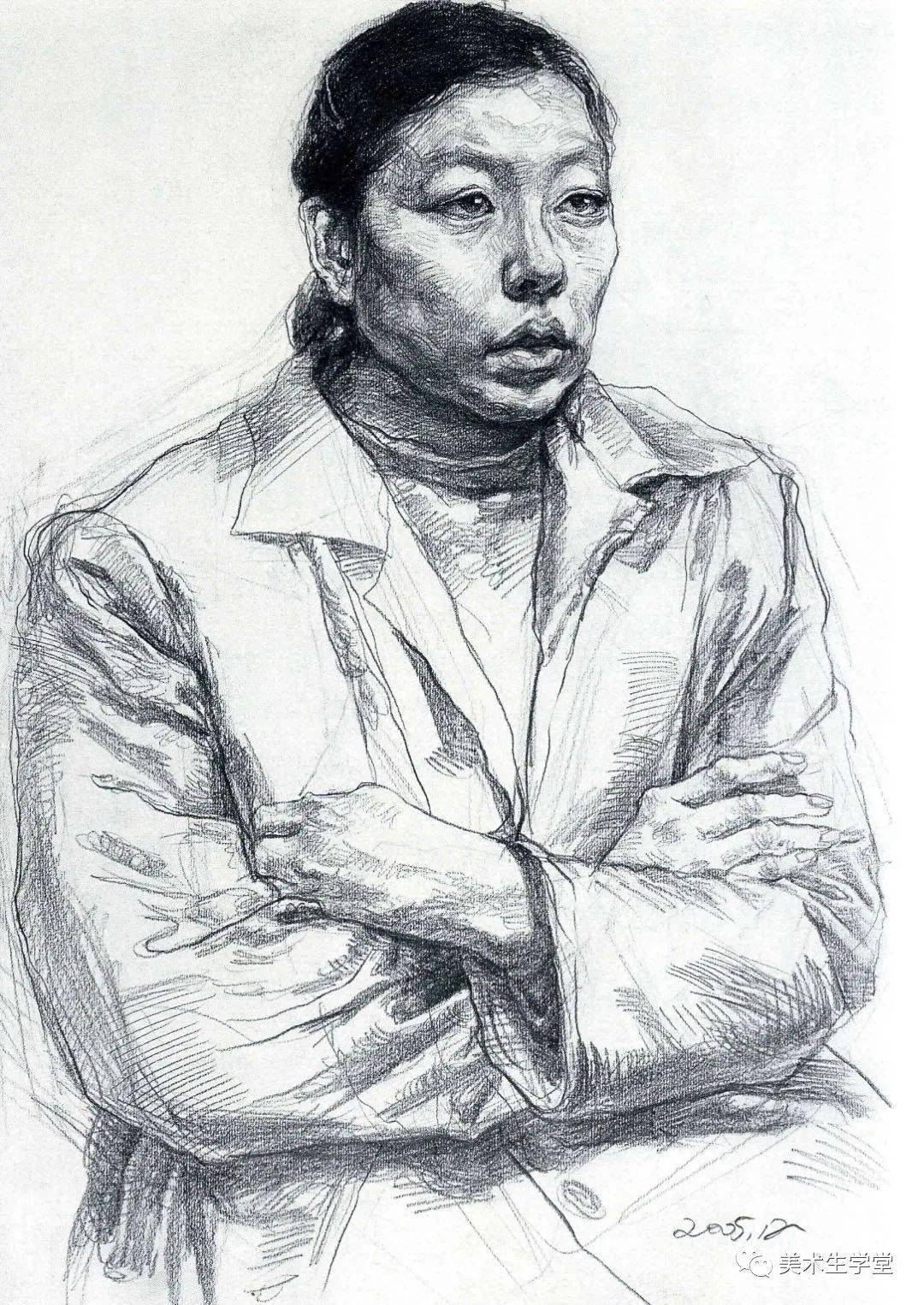 清华大学美术学院第一名莫芷素描色彩作品