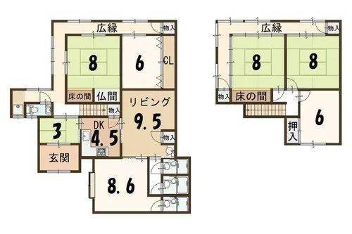 下鸭北大路车展附近大型日式带庭院京町屋售价440万人民币