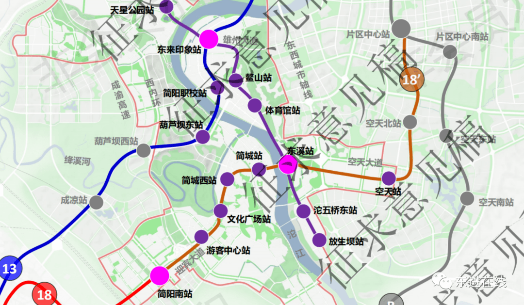 成都地铁13号线线路图图片
