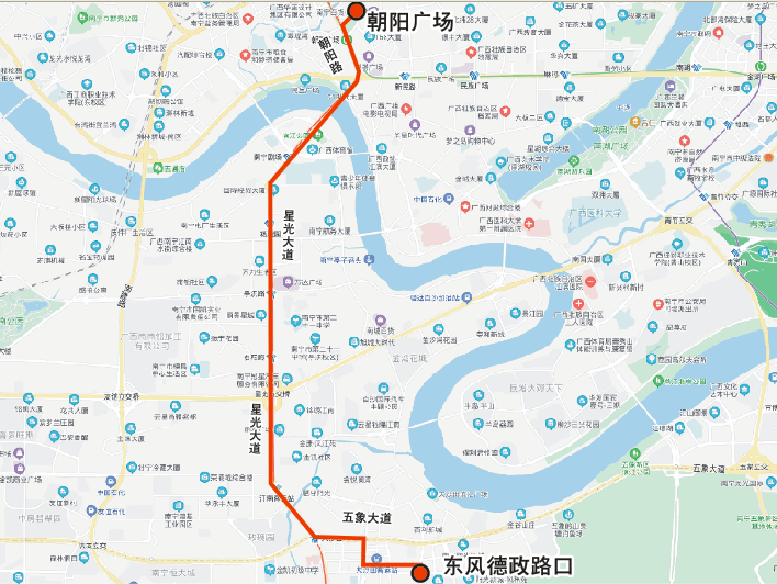 南宁703路公交车路线图图片