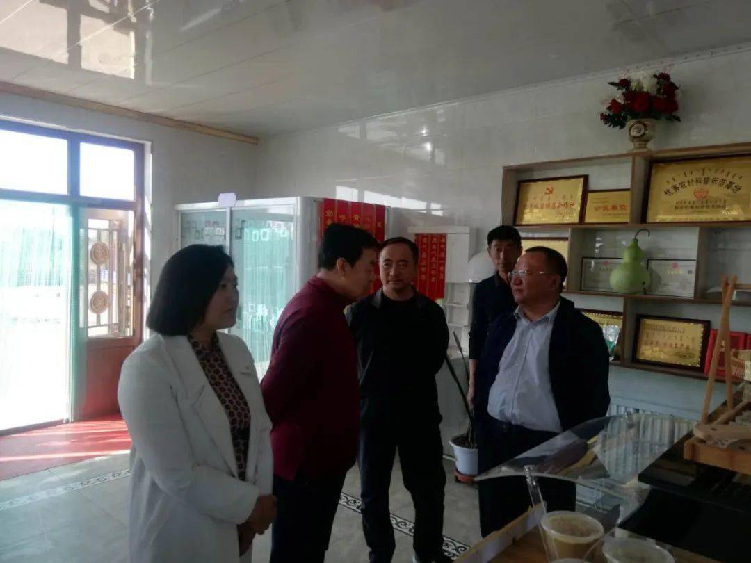 旗人大主任宋照日格图一行到朝鲁吐镇指导工作