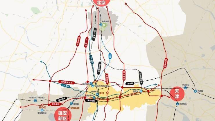 霸州位于北京正南,背靠新区,毗邻大兴机场,定位为临空经济后勤保障区