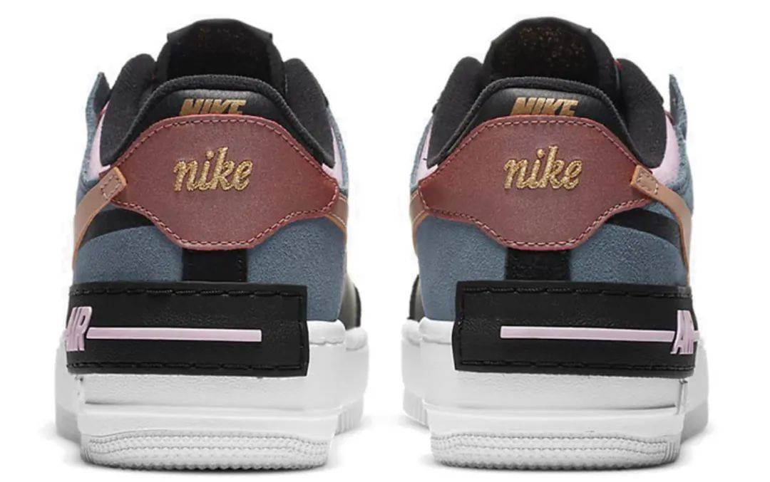 deal限量發售聯合dunkplus小程序發售nikeairforce1shadow黑藍粉配色