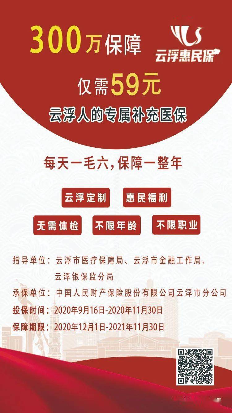 雲浮惠民保59塊保300萬值不值得買