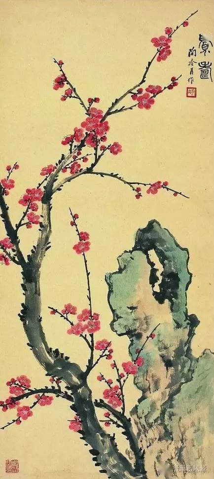 陶冷月笔下的梅花真美