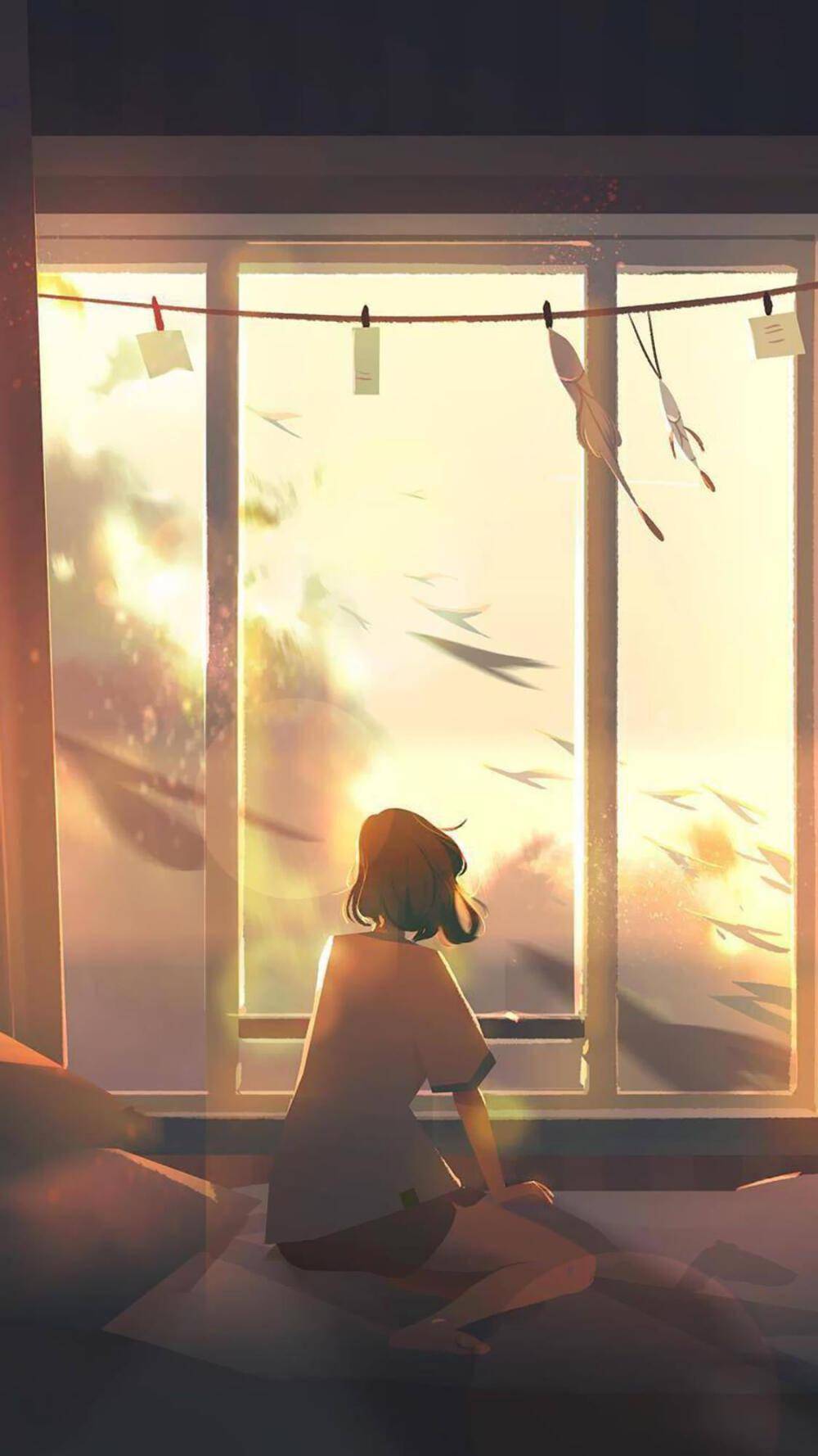 喜欢独处不食人间烟火孤独的插画