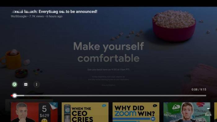 [圖]youtube為android tv/fire tv引入全新的用戶界面