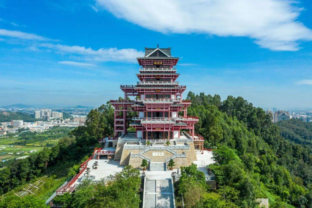 千灯湖畔魁星阁的最强cp来了里水展旗楼开放啦