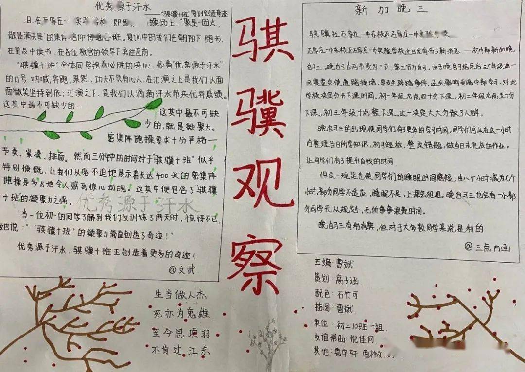 学生新闻简报怎么写图片