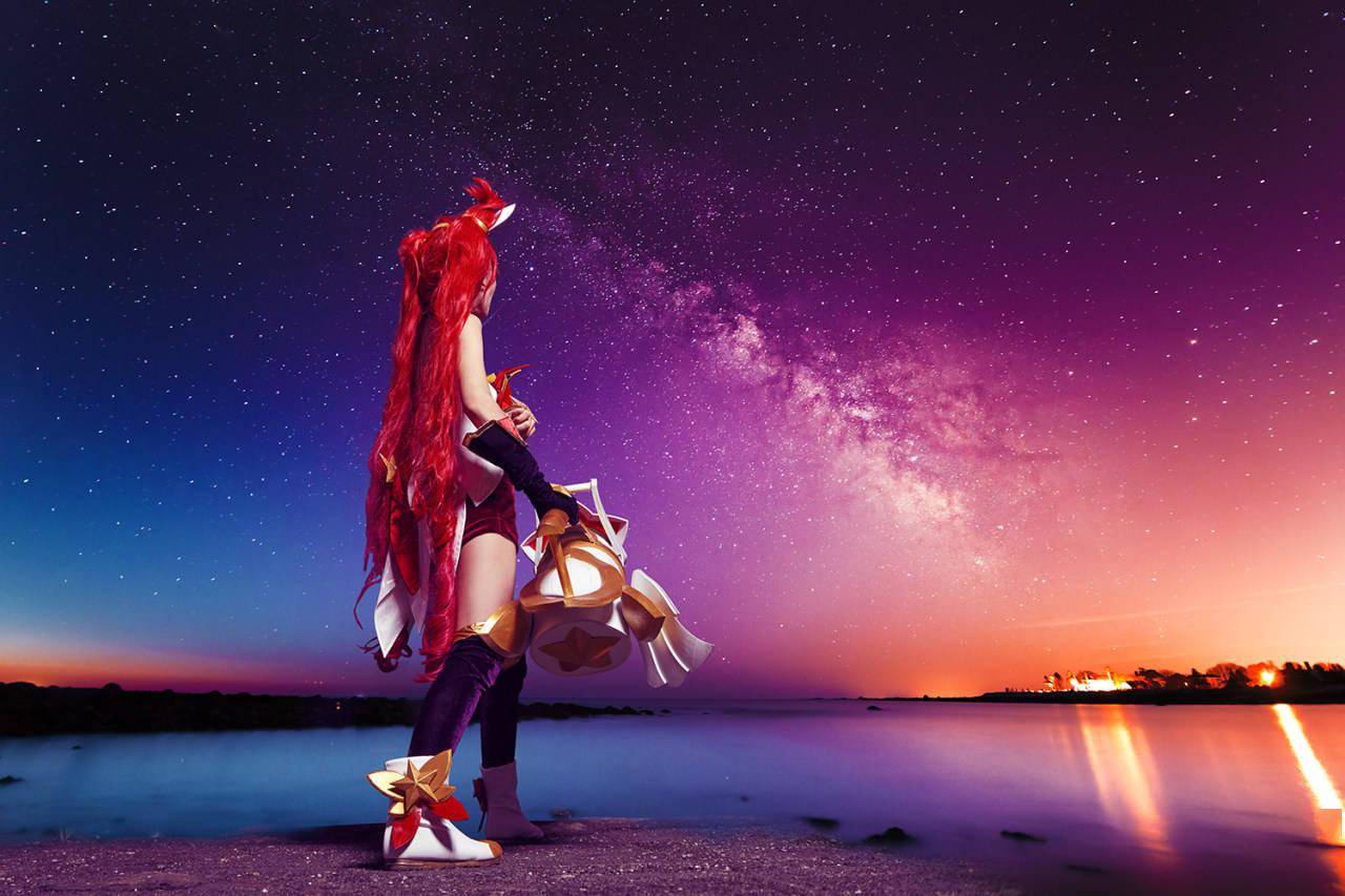 英雄联盟星之守护者金克斯cosplay