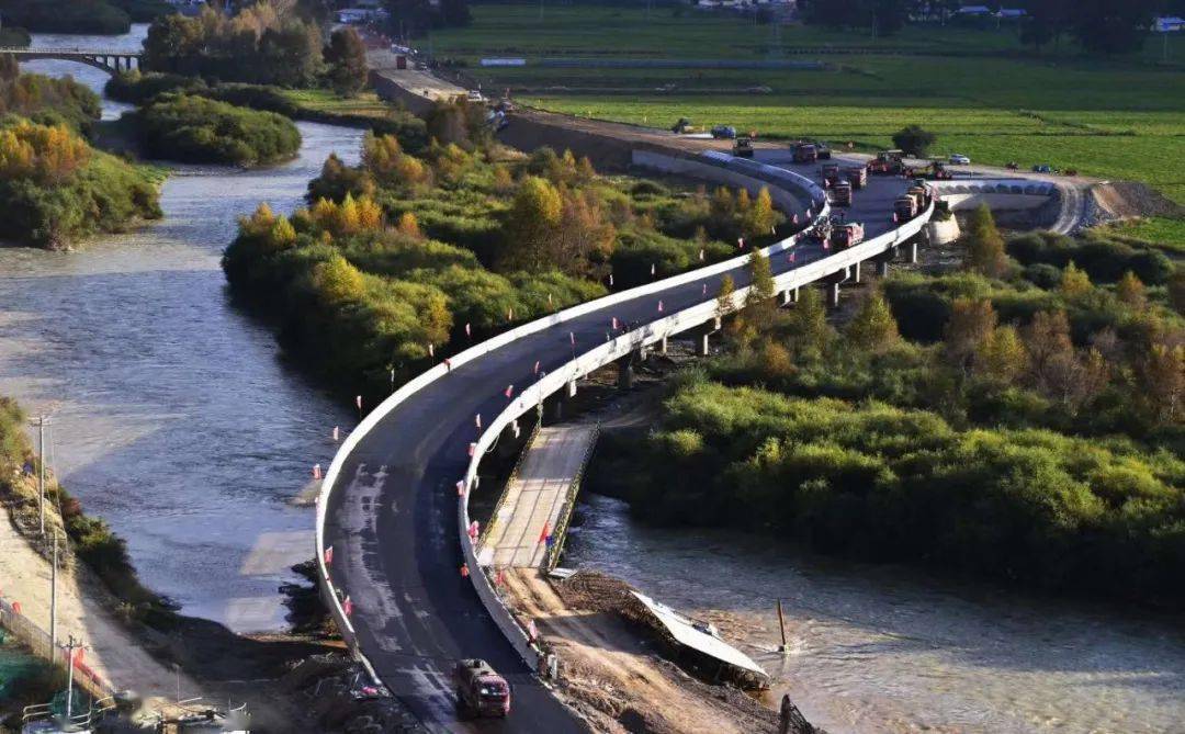 国庆献礼g248线江迭公路卓尼麻路洮河大桥今天正式建成通车