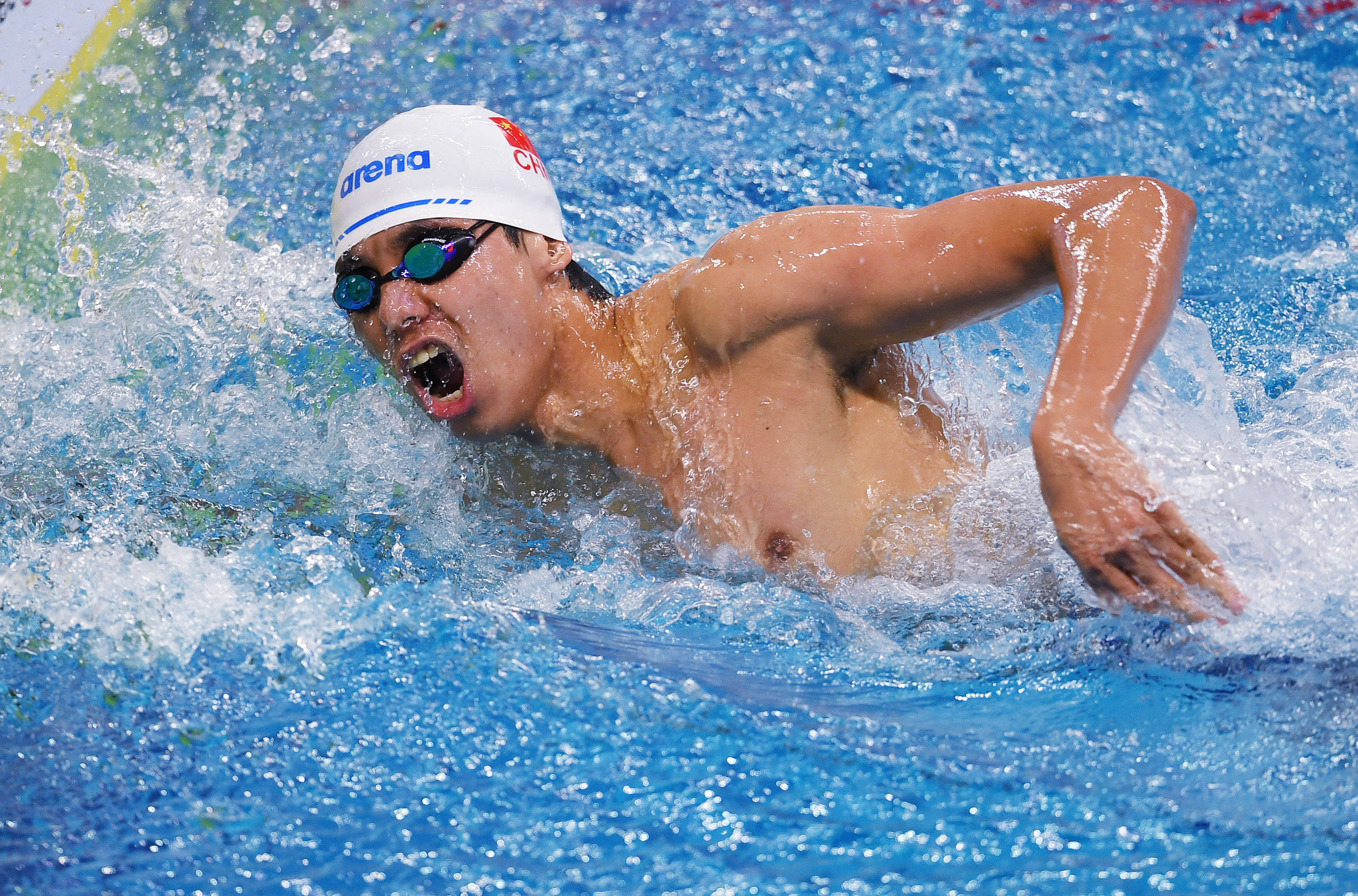 游泳——全国冠军赛：男子100米自由泳赛况