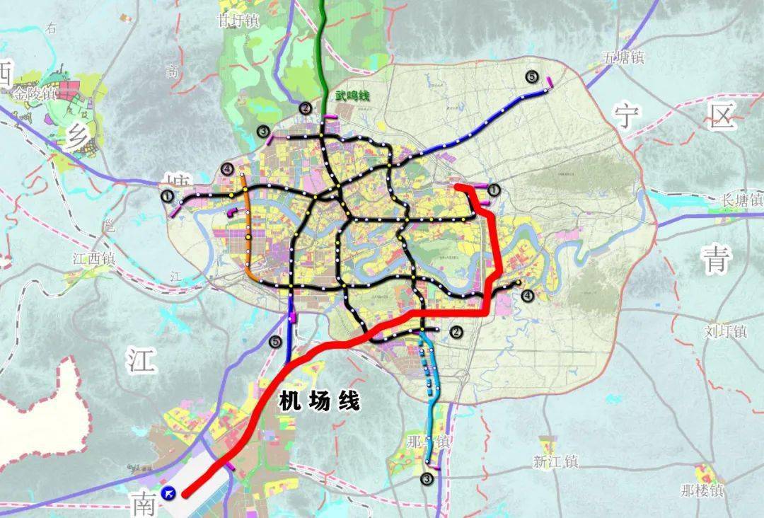 根据今年2月份广西壮族自治区发展改革委发布的《关于南宁市市郊铁路