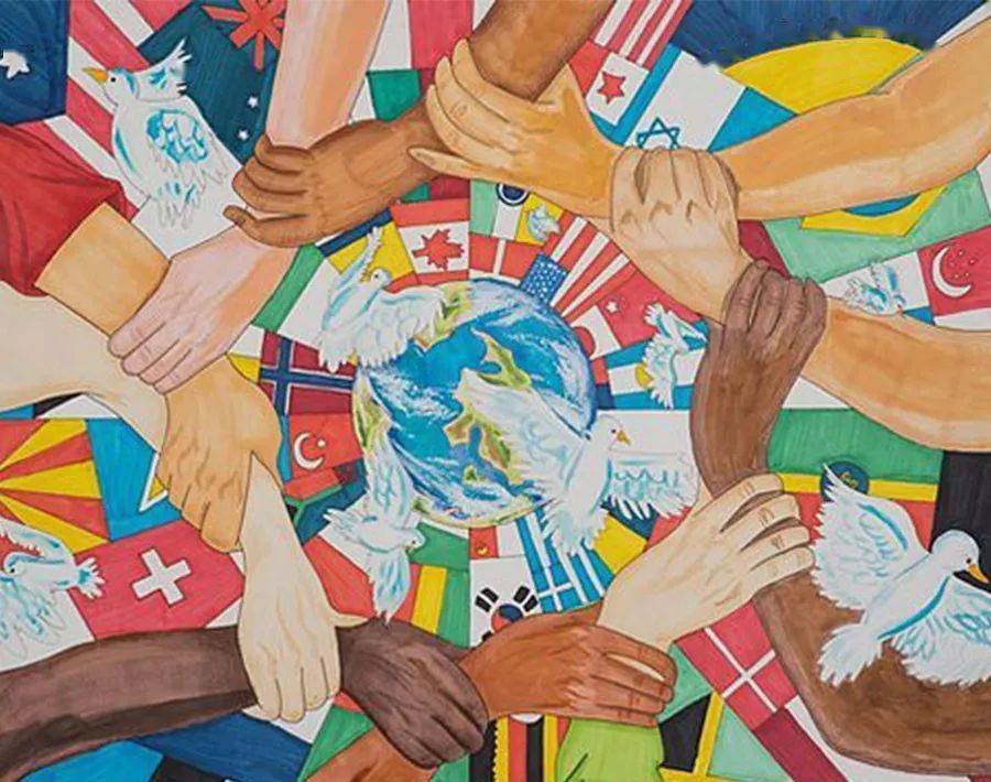 儿童画创意世界和平主题作品精选