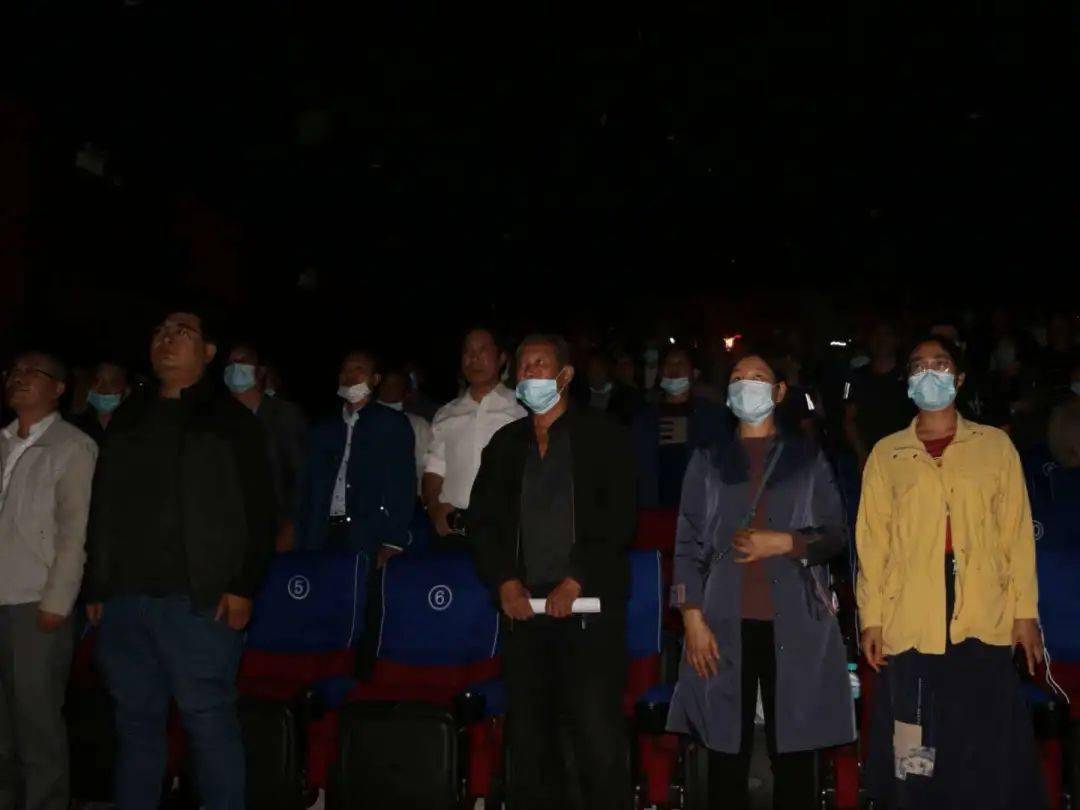 敢拼博强担当守初心建强镇凤凰镇组织镇村社区干部观看电影夺冠