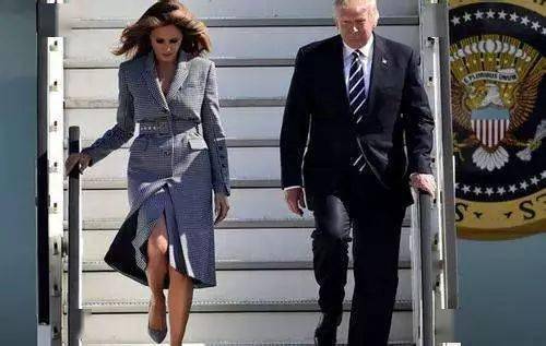 特朗普和他会讲五种语言的第一夫人 - 梅拉尼娅!_马克龙