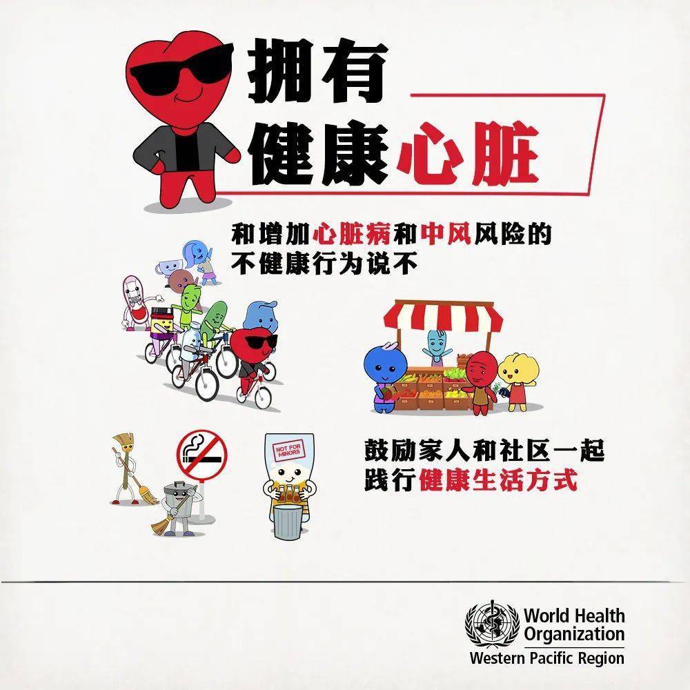 选择健康生活方式关爱我们的小心脏
