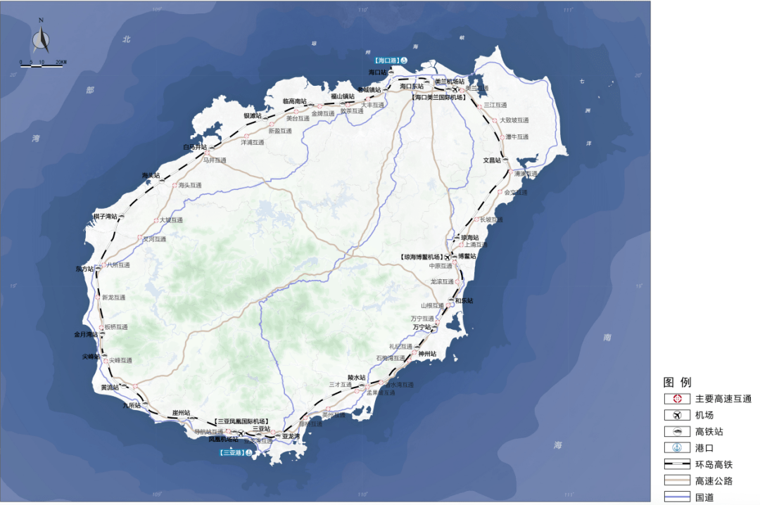 大局已定海南环岛旅游公路规划图出炉208公里海景公路界的超模