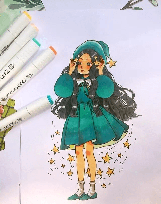 水彩画手绘 |少女心爆棚的水彩插画