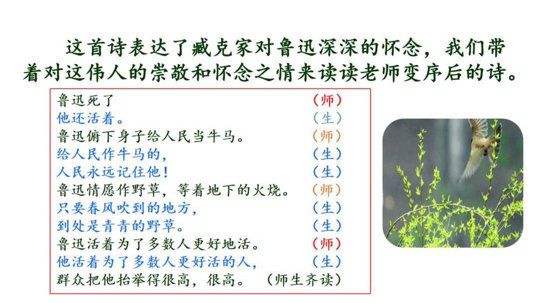 部编六年级语文上册第27课有的人纪念鲁迅有感精讲