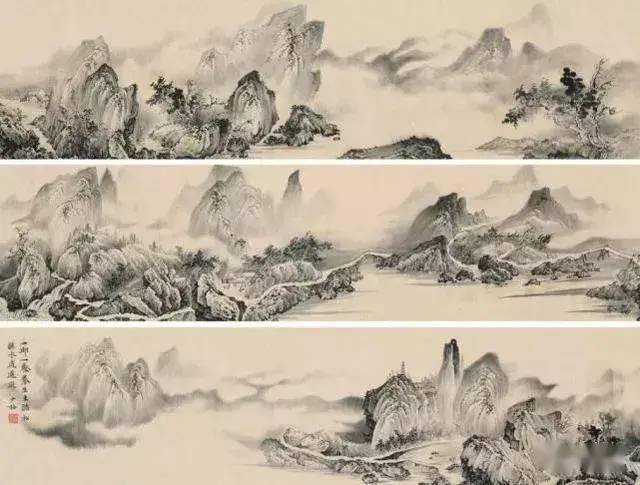 北派山水画巨匠今世唐伯虎陈少梅先生画作欣赏