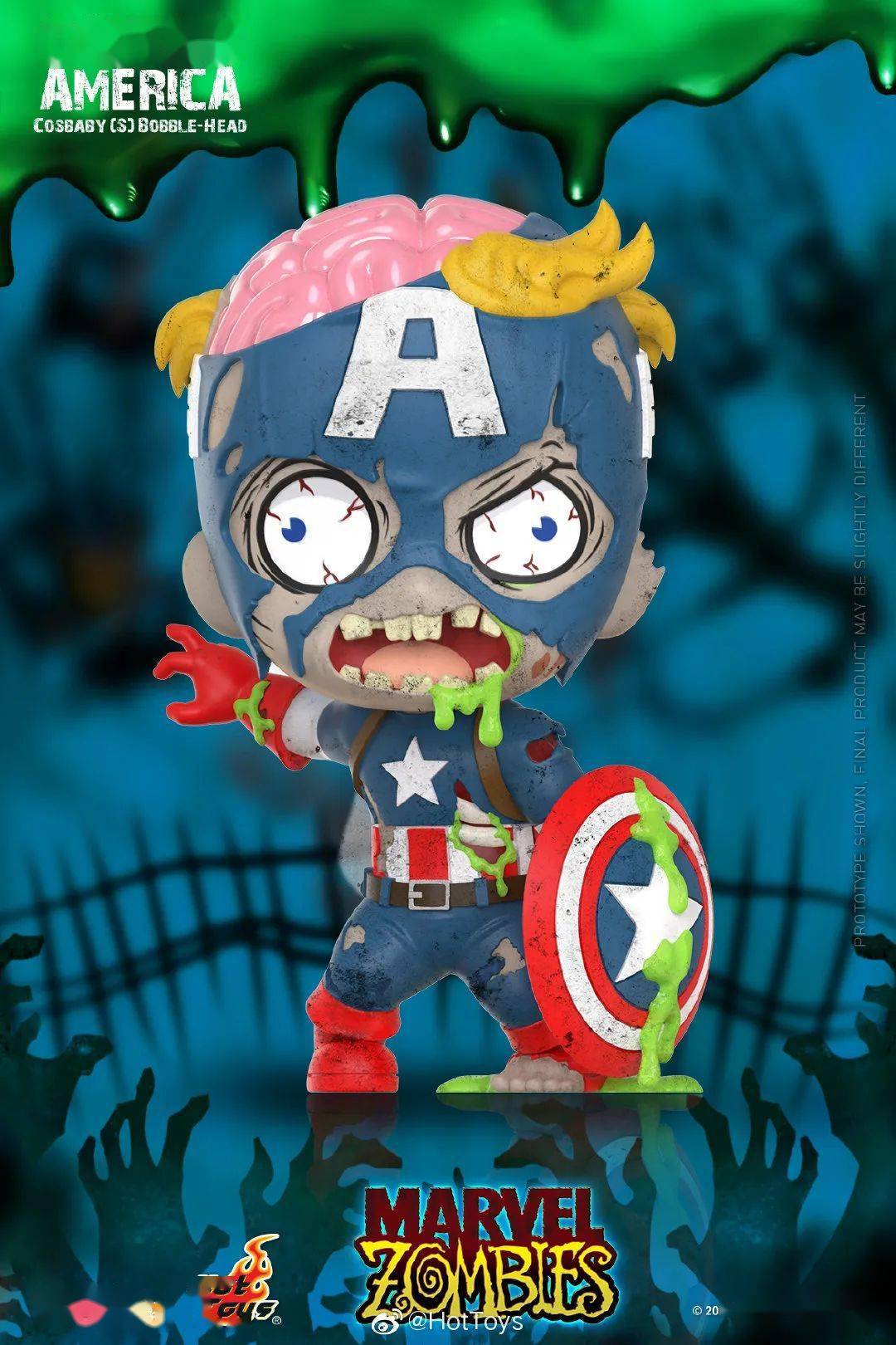 丧尸绿巨人浩克,丧尸夜魔侠,而夜魔侠本身就是失明人士,cosbaby化后也