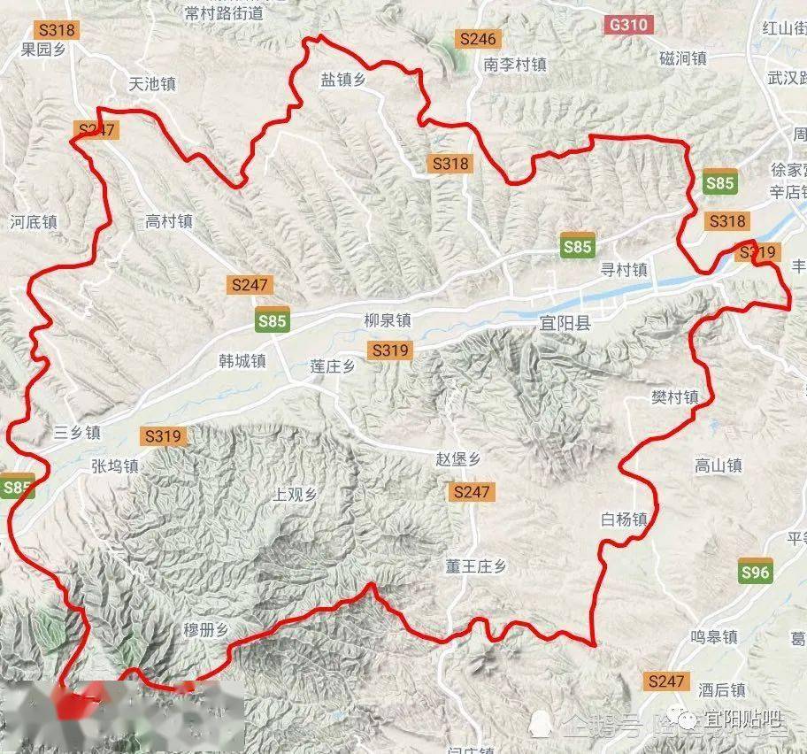 宜阳县 行政区划图片