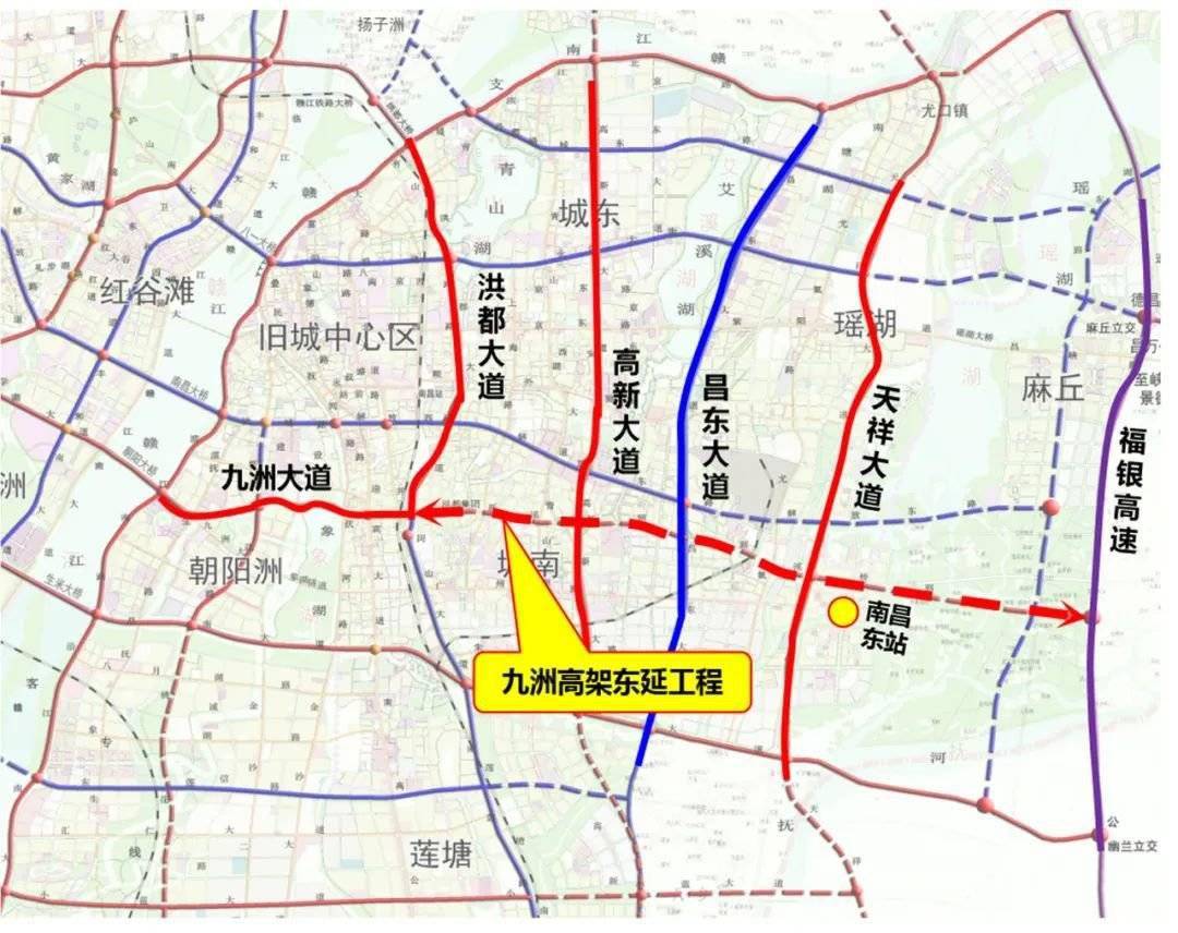 南昌东站区域整体路网将升级!涉及这几条路