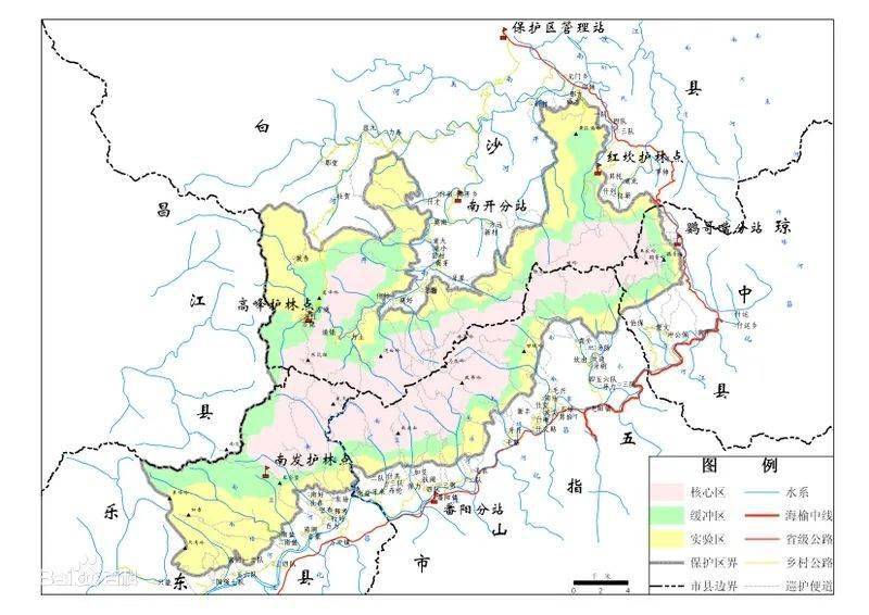 保护区是海南第一大河流南渡江和第二大河流昌化江的主要发源地