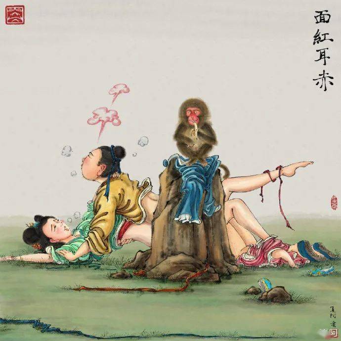 画面过于劲爆堪称互联网第一chun宫图之父不想当网