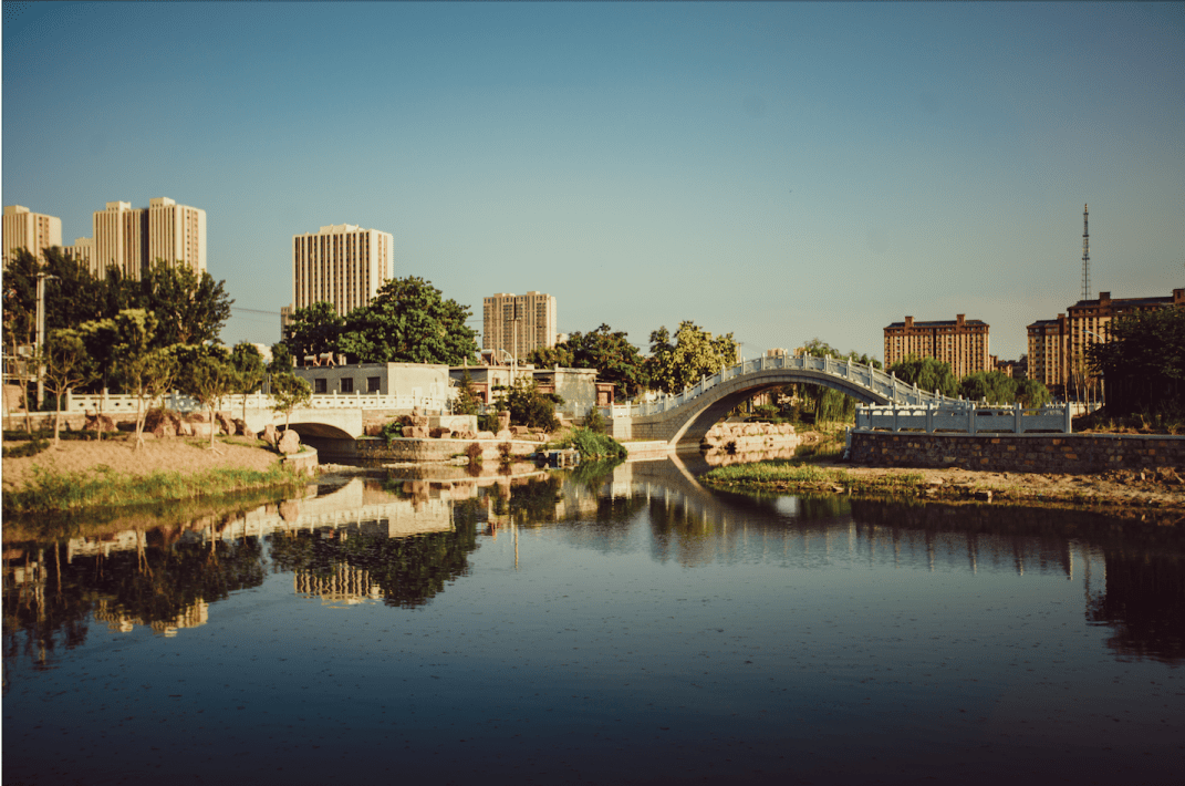 锦水蜿蜒玫城畔大美平阴换新颜