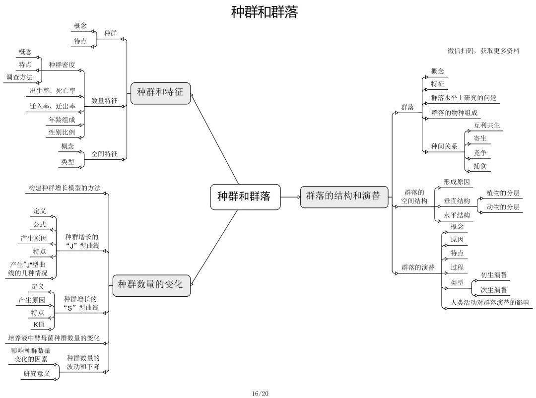 高中生物必修 選修思維導圖最全歸納