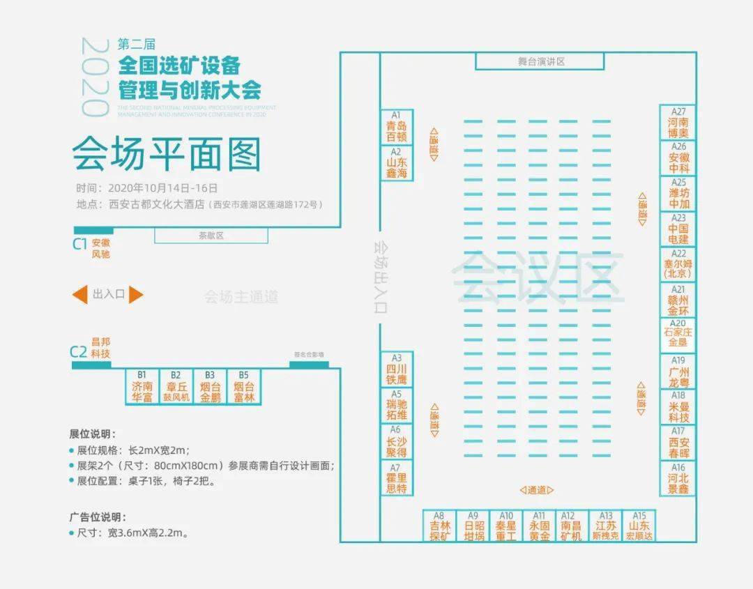 现场展位平面图