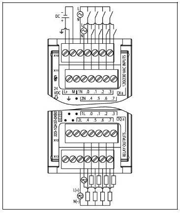 西門子s71200系列plc全套接線圖很實用