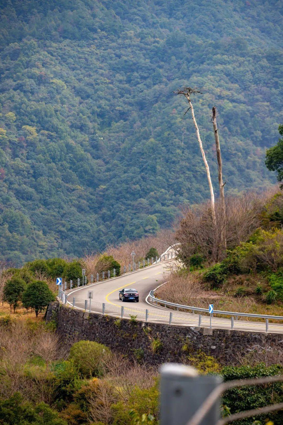 宁波这条盘山公路美得醉人!头上开着小火车,还有色彩斑斓的水库湿地