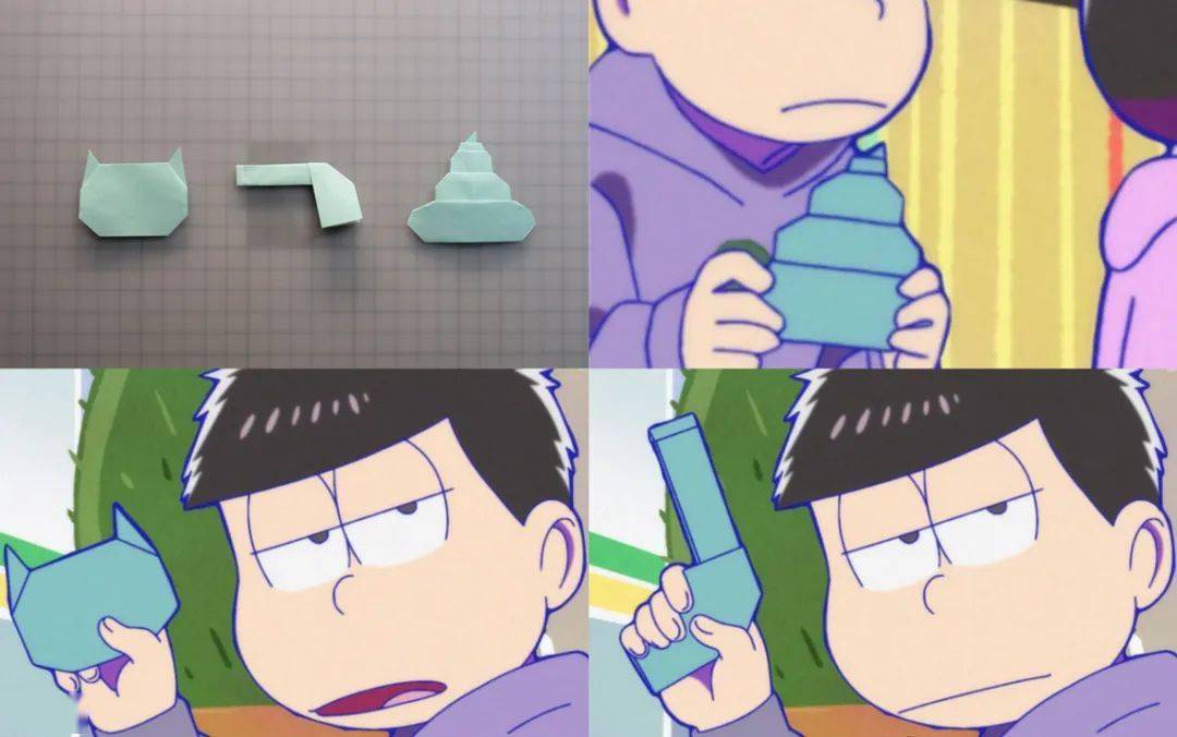 2235 《阿松》第三季开播啦,"一松三连"折纸怎么做?我来告诉你!