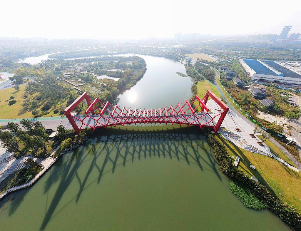 江苏扬州:湿地秋色浓 人在画中游_手机搜狐网