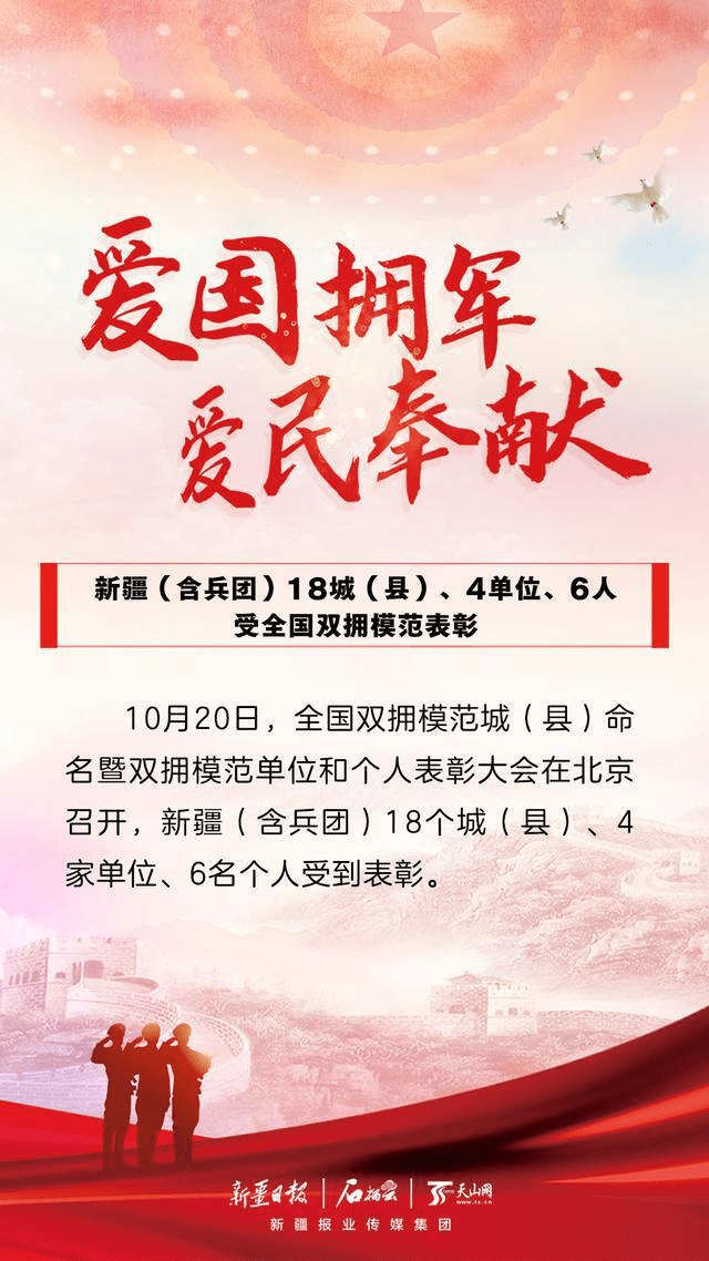 海报爱国拥军爱民奉献