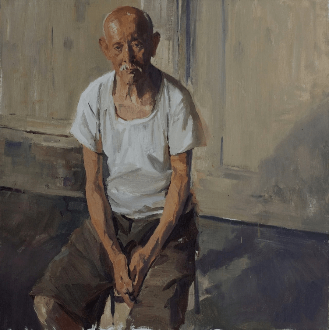 中国美院油画系主任封治国肖像系列作品