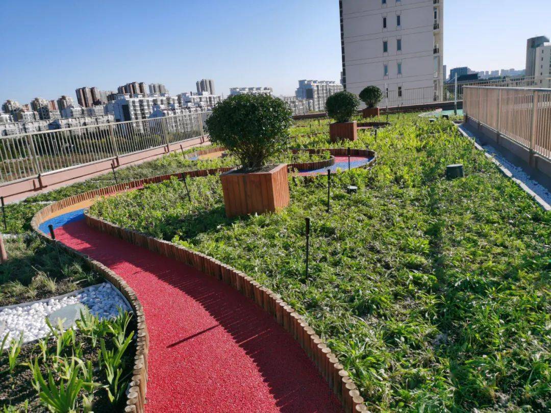 北京小学翡翠城分校屋顶↑↑大兴区兴海学校屋顶↑↑记者:王靓 彭京赣