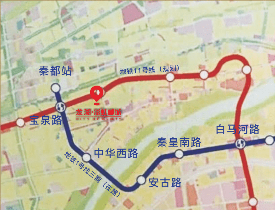 咸阳地铁11号线路图图片