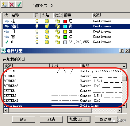 cad中線型太少了如何解決?_圖層