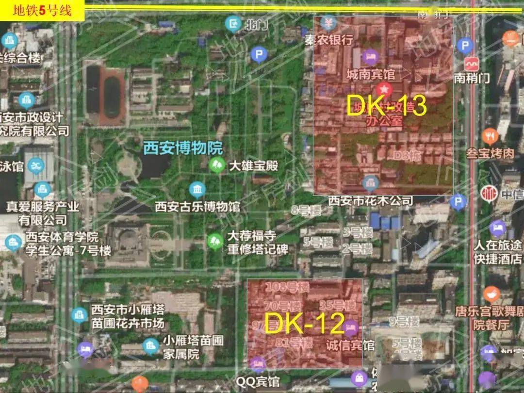 細看位於友誼西路與長安路交匯處西南角的dk-13,9.7公頃(145.