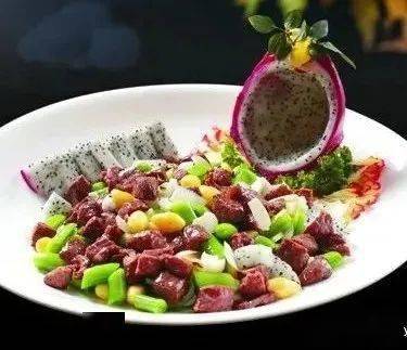 火龙果雪花牛肉
